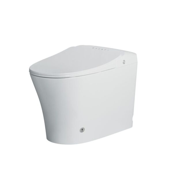 Electronic smart toilet with heated toilet seat