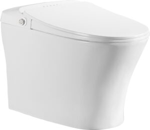 Electronic smart toilet with heated toilet seat