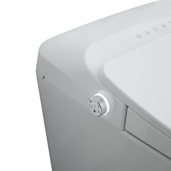 Electronic smart toilet with heated toilet seat