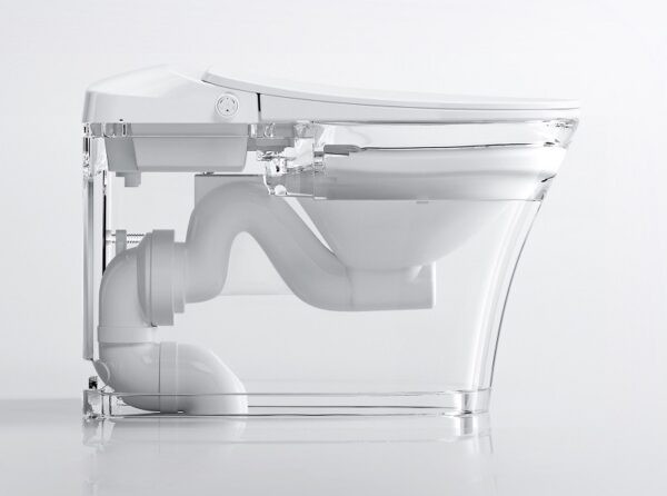 Electronic smart toilet with heated toilet seat