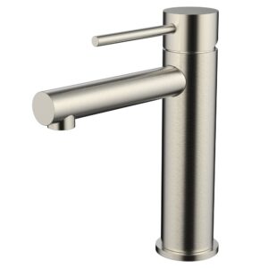 Stainless steel single lever basin faucet 25mm cartridge