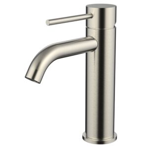Stainless steel single handle basin mixer 35mm cartridge