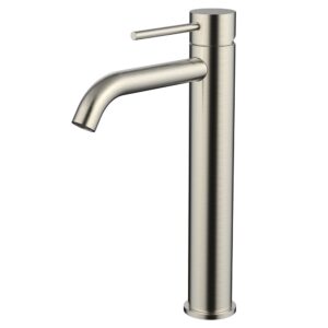 Stainless steel single handle high basin mixer 25mm cartridge