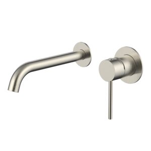 Stainless steel single lever concealed wall basin mixer