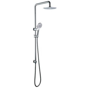 Brass wall mount rainfall shower complete set
