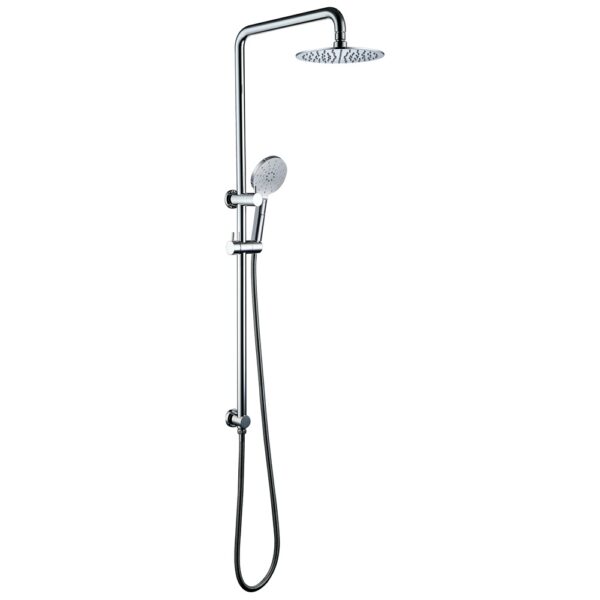 Brass wall mount rainfall shower complete set