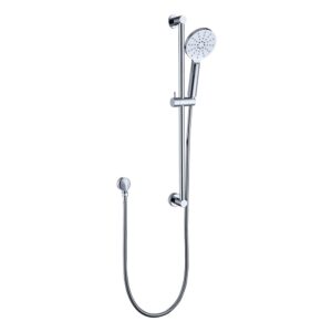 Shower sliding bar with hand shower and hose