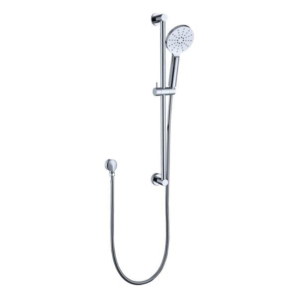 Shower sliding bar with hand shower and hose