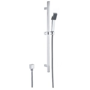 Slide bar hand held shower with hose
