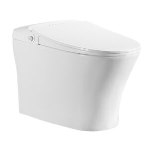 Electronic smart toilet with heated toilet seat