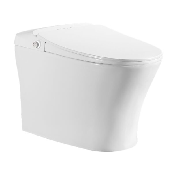 Electronic smart toilet with heated toilet seat