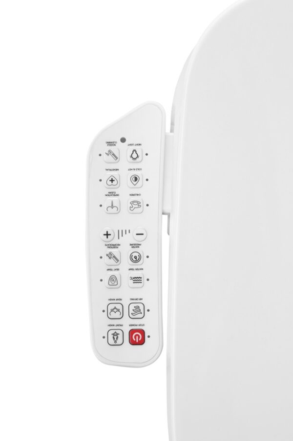 U shape electronic smart seat cover with integrated control panel